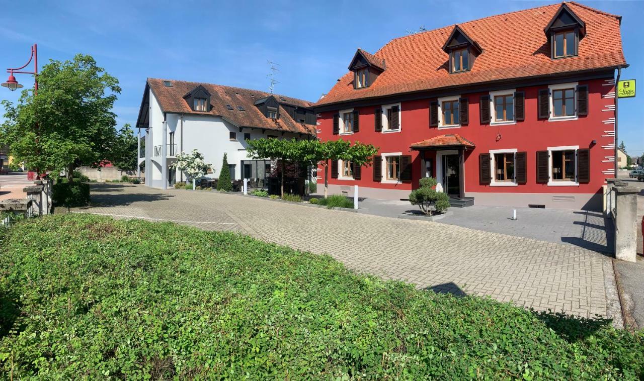 Logis Hotel Restaurant Au Lion Rouge Бартенхейм Экстерьер фото