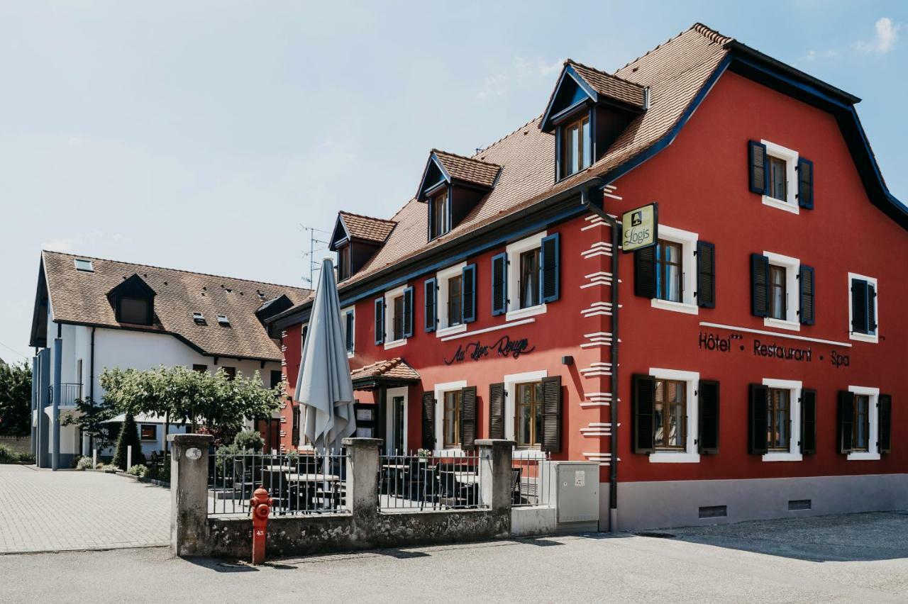 Logis Hotel Restaurant Au Lion Rouge Бартенхейм Экстерьер фото